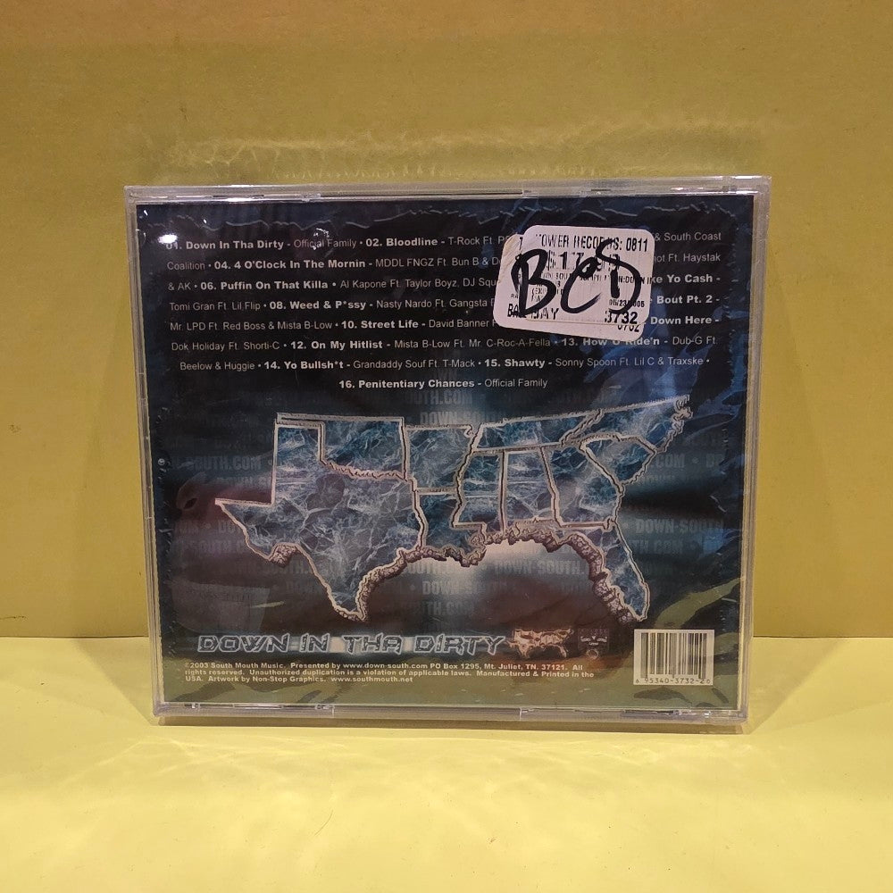 Various  - Down South Compilations ( Down In Tha Dirty) - 2003 - SMNN-3732-2 - New - Sealed - CDs