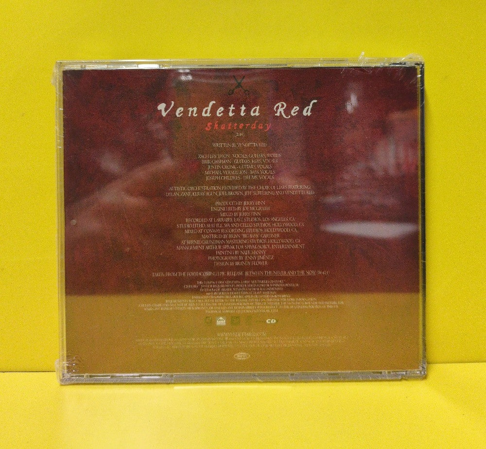 Vendetta Red - Shatterday - 2003 - ESK 58522 - New - Sealed - CDs - CD Single - Enhanced - Promo