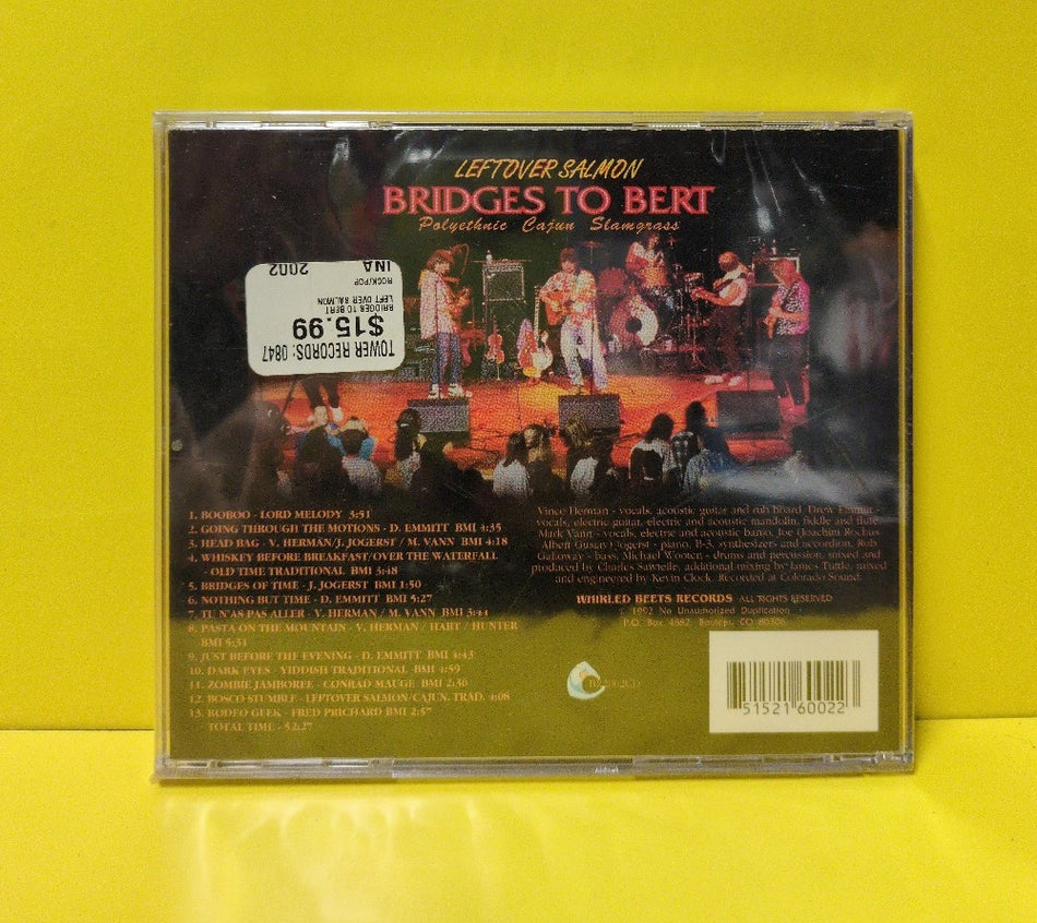 Leftover Salmon - Bridges To Bert - 1992 - BR2002CD - New - Sealed - CDs