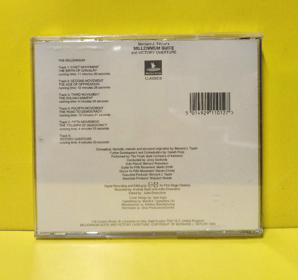 Bernard J. Taylor, Gareth Price, Polish State Philharmonic Orchestra Of Katowice, Jerzy Swoboda, Bernard Robertson - Millennium Suite And Victory Overture - FSC/1 - New - Sealed - CDs - UK Import