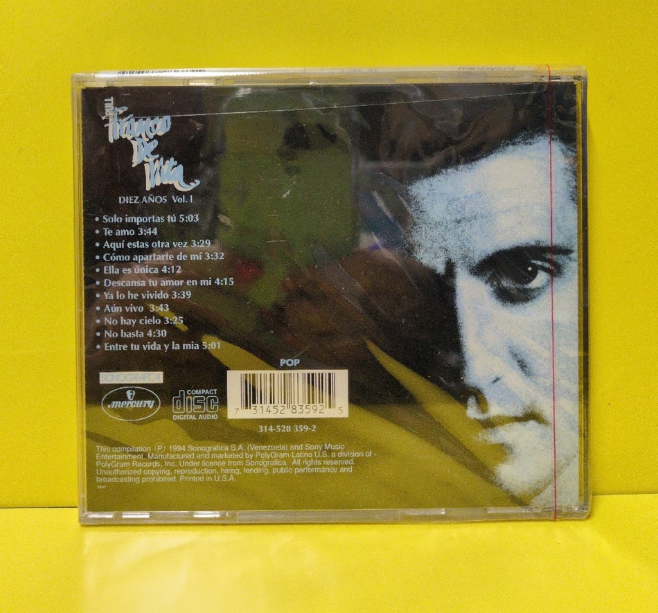Franco De Vita - Diez Anos Vol. 1 - 1994 - 314 528 359-2 - New - Sealed - CDs
