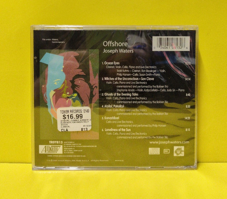 Joseph Waters - Offshore: Chamber Works - 2006 - TROY 813 - New - Sealed - CDs