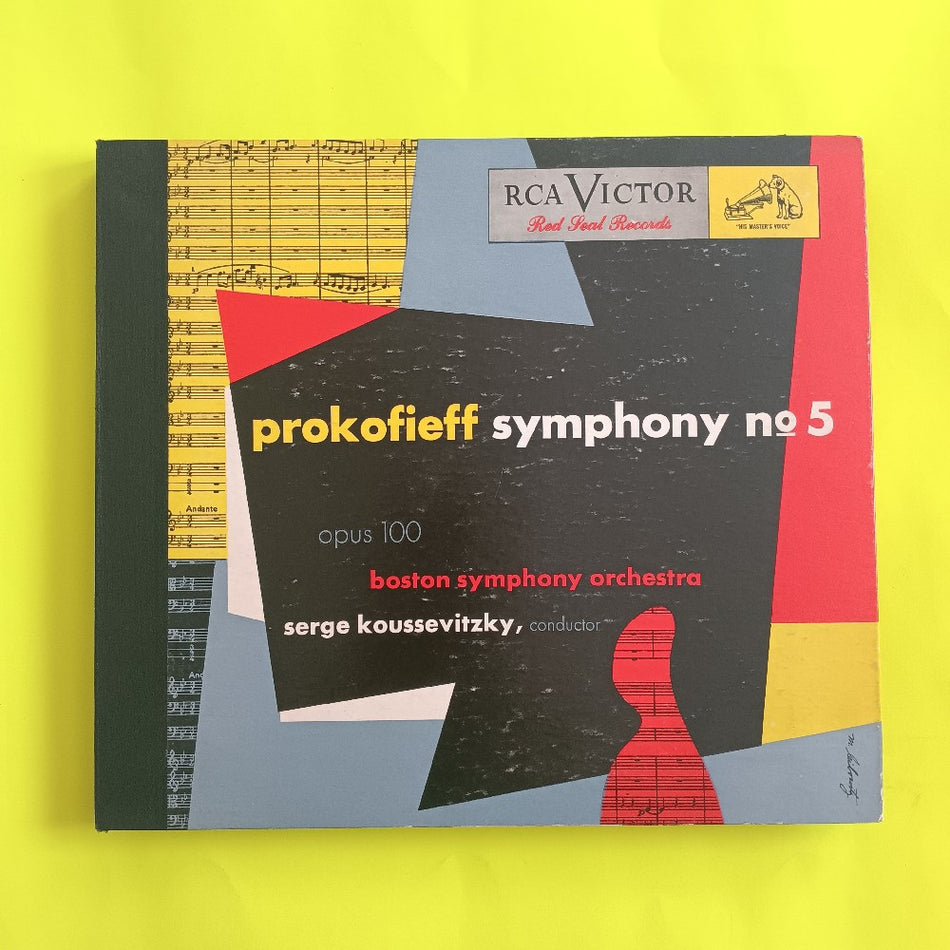 Sergei Prokofieff / Serge Koussevitzky - Symphony No 5 5LP Book 78 - 1947 - DM 1095 - Used - VG++ - Vinyl