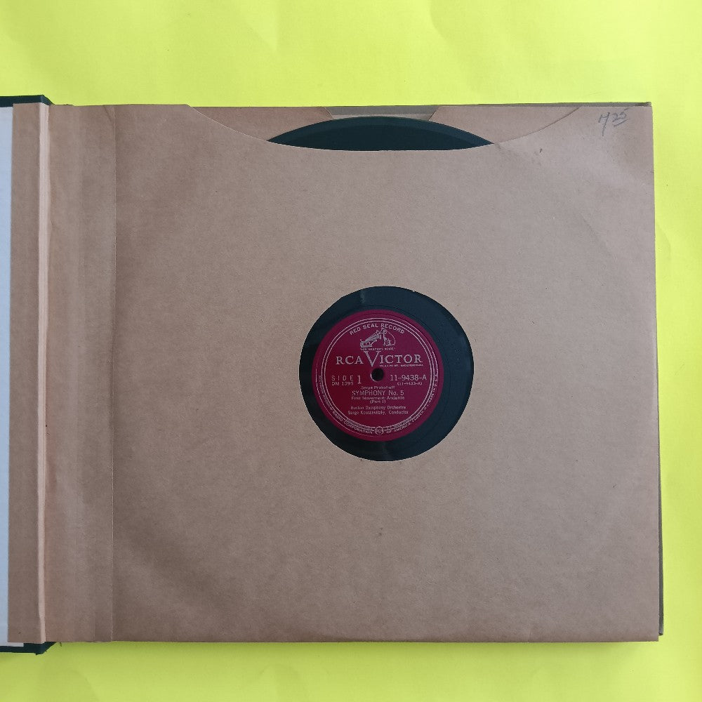 Sergei Prokofieff / Serge Koussevitzky - Symphony No 5 5LP Book 78 - 1947 - DM 1095 - Used - VG++ - Vinyl