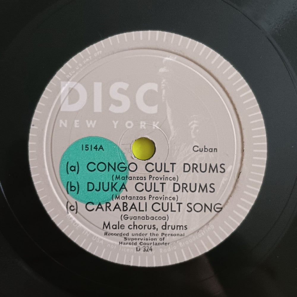 Various - Cuban Cult Music 10" 78 - 1947 - 1514 - Used - VG++ - Vinyl