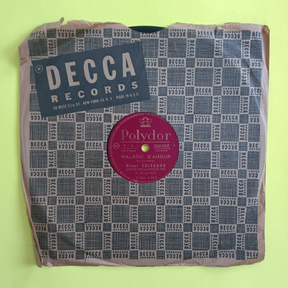 Henry Salvador - Clopin - Clopant 10" 78 France - 1949 - 560.039 - Used - VG++ - Vinyl