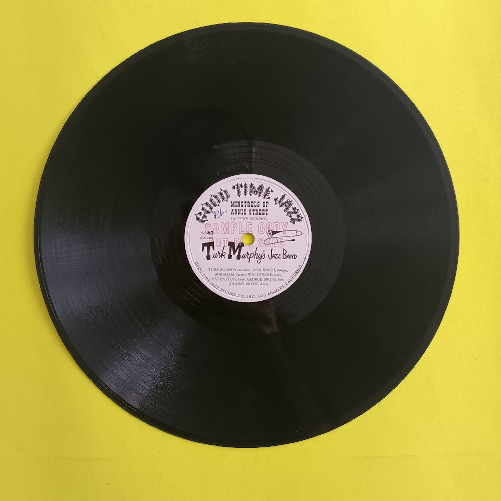 Turk Murphy's Jazz Band - Hot Time In The Old Town PROMO 10" 78 - 1952 - Good Time Jazz 62 - Used - VG++ - Vinyl