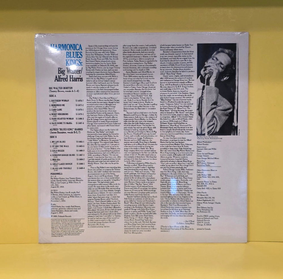 Big Walter - Harmonica Blues King - 1986 - PL-1 - New - Sealed - Vinyl