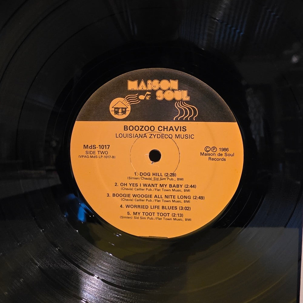 Booboo Chavis - Louisiana Zydeco Music  - 1986 - LP-1017 - Used - VG++ - Vinyl