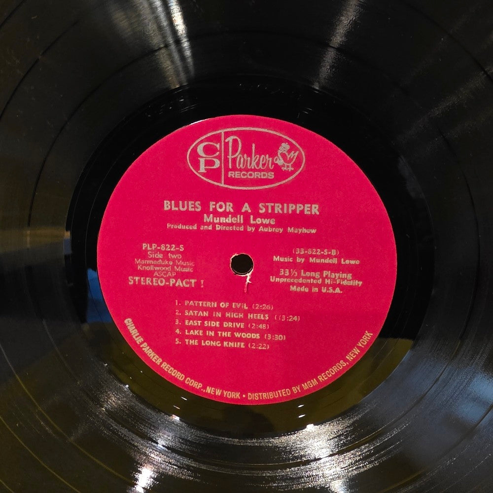 Mundell Lowe - Blues For Stripper - 1962 - PLP-822-S - Used - VG++ - Vinyl
