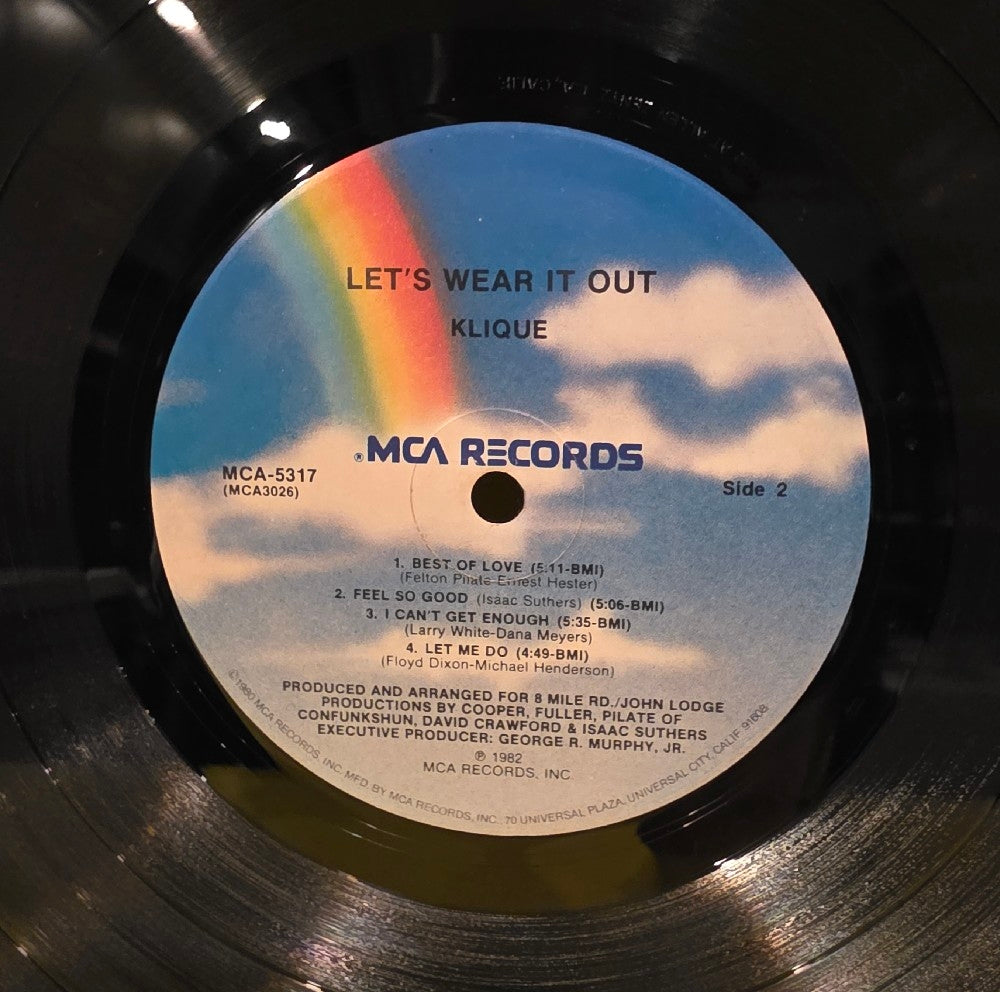 Klique - Let's Wear It Out! - 1982 - MCA-5317 - Used - VG++ - Vinyl