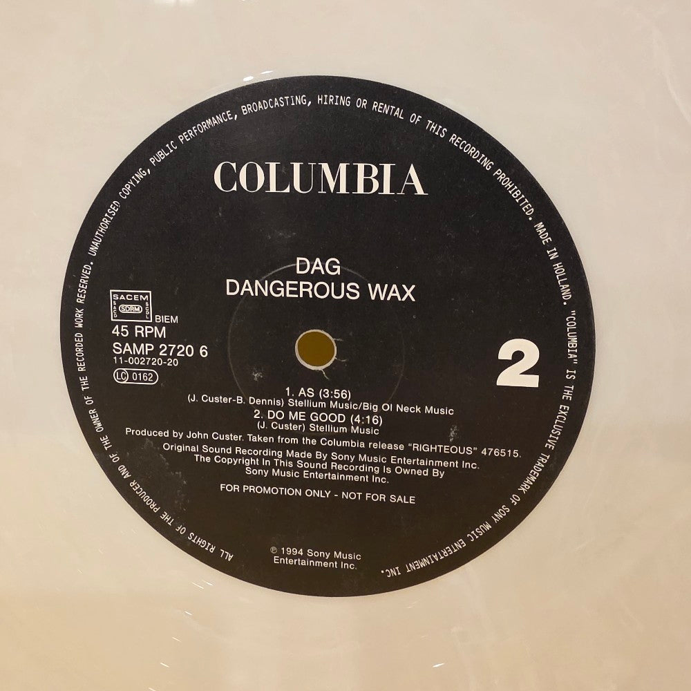 Dag - Dangerous Wax / Promo / Marbled White Vinyl  - 1994 - SAMP 2720 6 - Used - NM - Vinyl