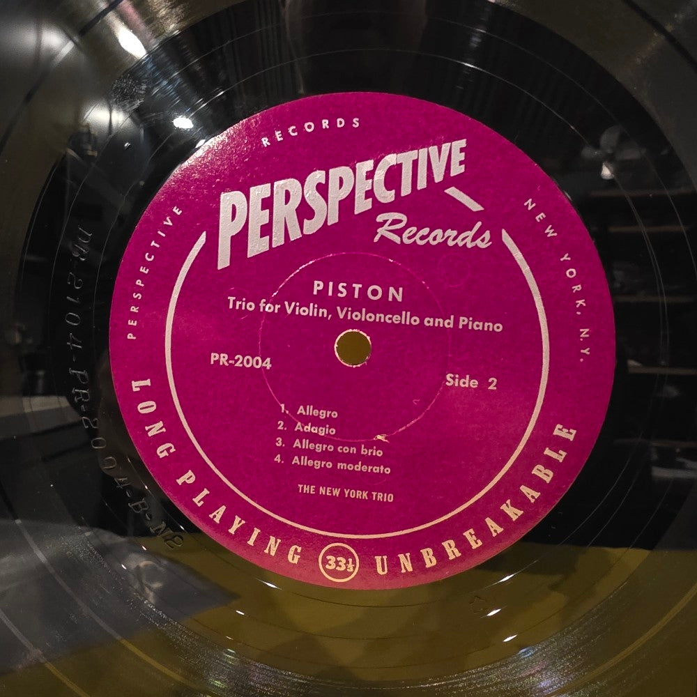 Hindemith / Piston - Quartet For Clarinet, Violin, Cello And Piano For Violin, Violoncello And Piano - 1954 - PR-2004 - Used - VG+ - Vinyl