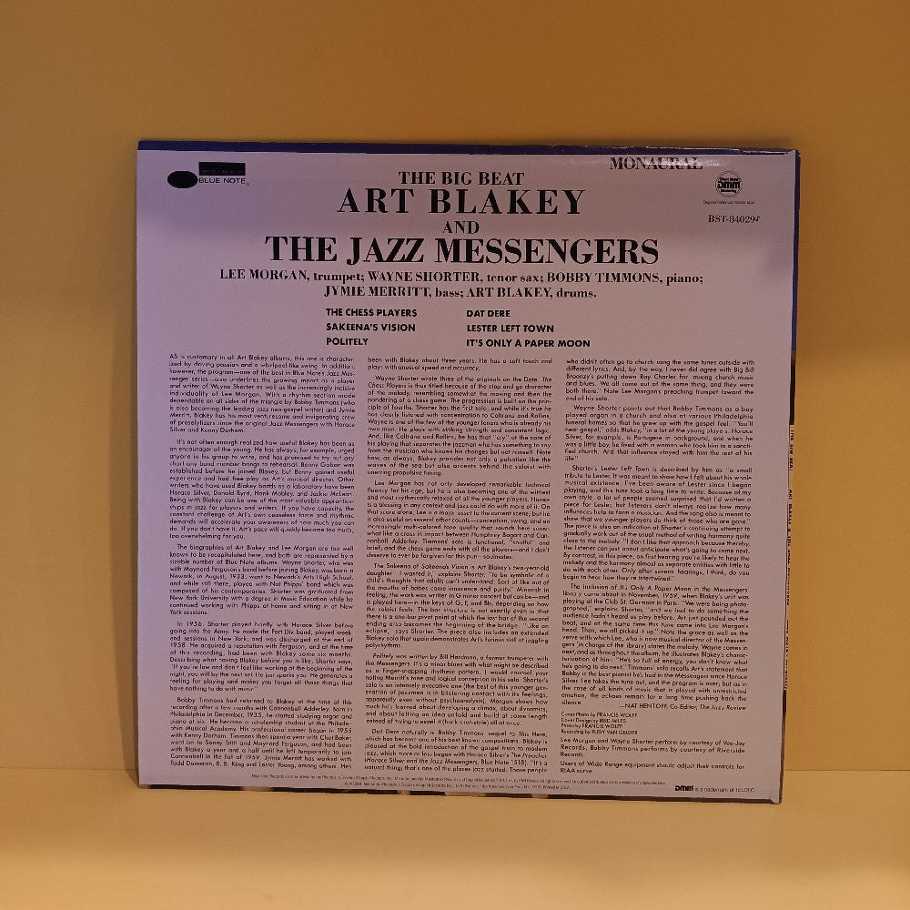 Art Blakey & The Jazz Messengers - The Big Beat DMM W. Poster - 1985 - BST 84029 - Used - VG++ - Vinyl