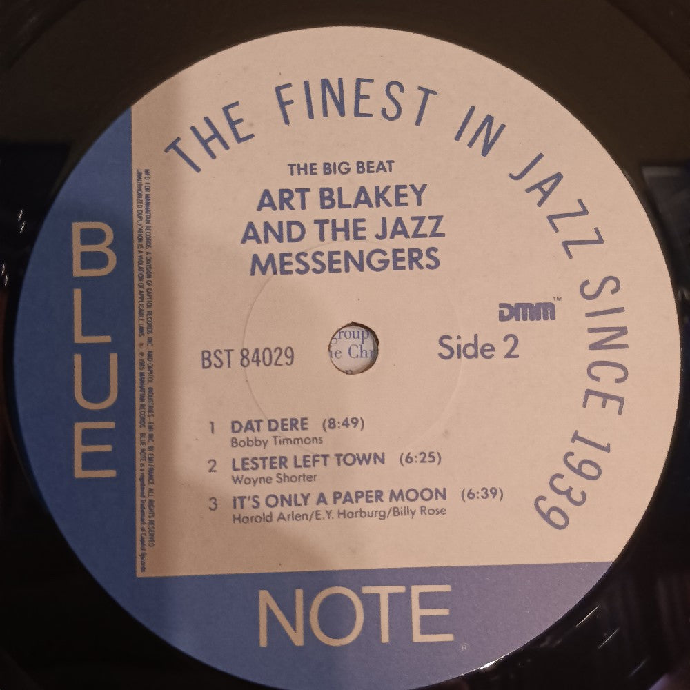 Art Blakey & The Jazz Messengers - The Big Beat DMM W. Poster - 1985 - BST 84029 - Used - VG++ - Vinyl