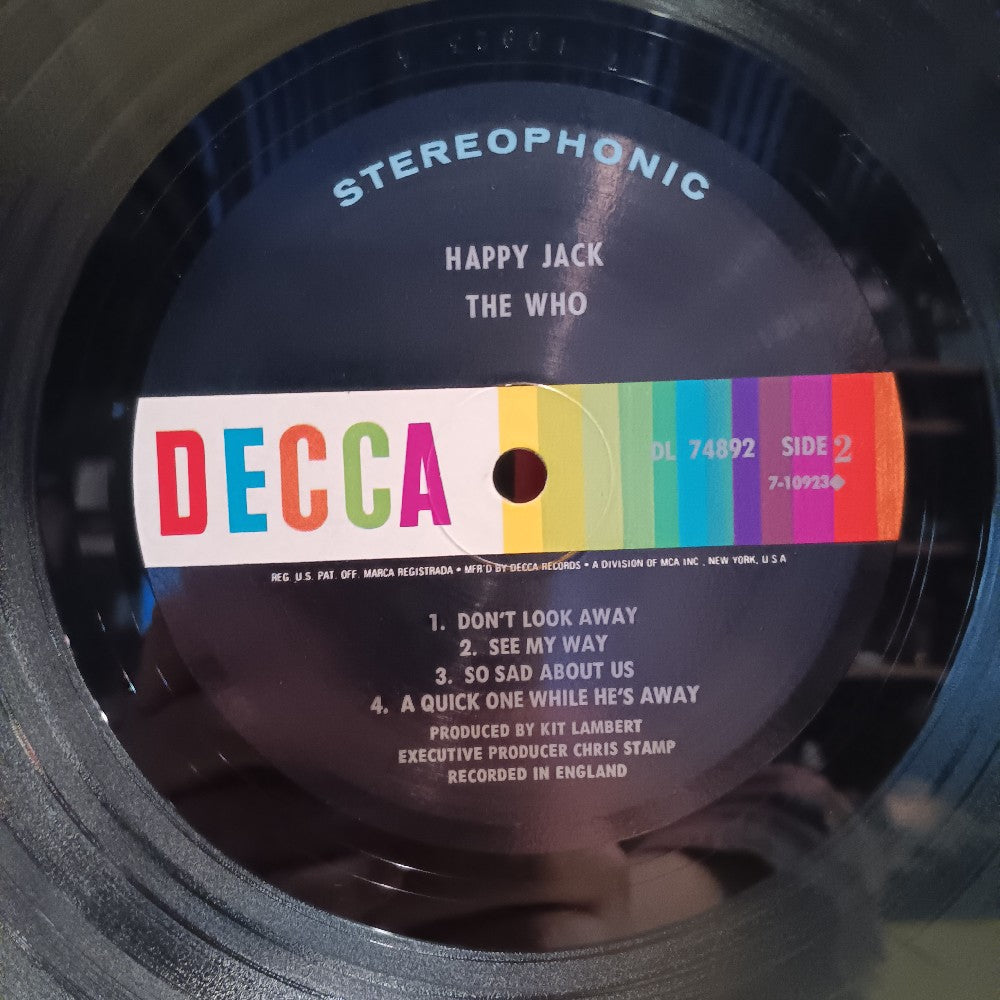 The Who - Happy Jack - Stereo - 1967 - DL 74892 - Used - VG++ - Vinyl