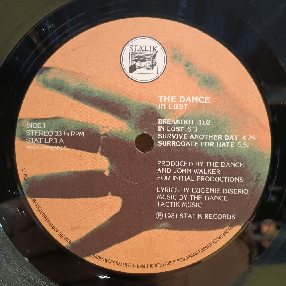 The Dance - In Lust UK - 1982 - STAT LP3 - Used - VG++ - Vinyl