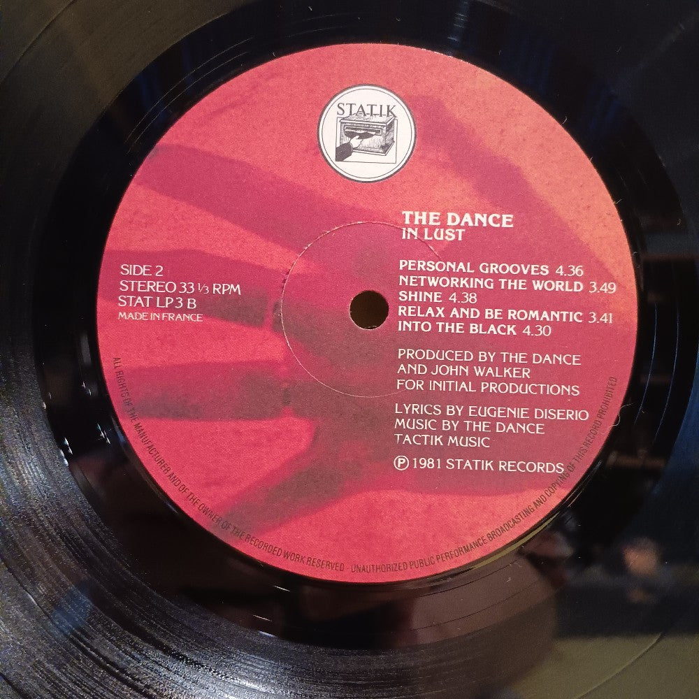 The Dance - In Lust UK - 1982 - STAT LP3 - Used - VG++ - Vinyl