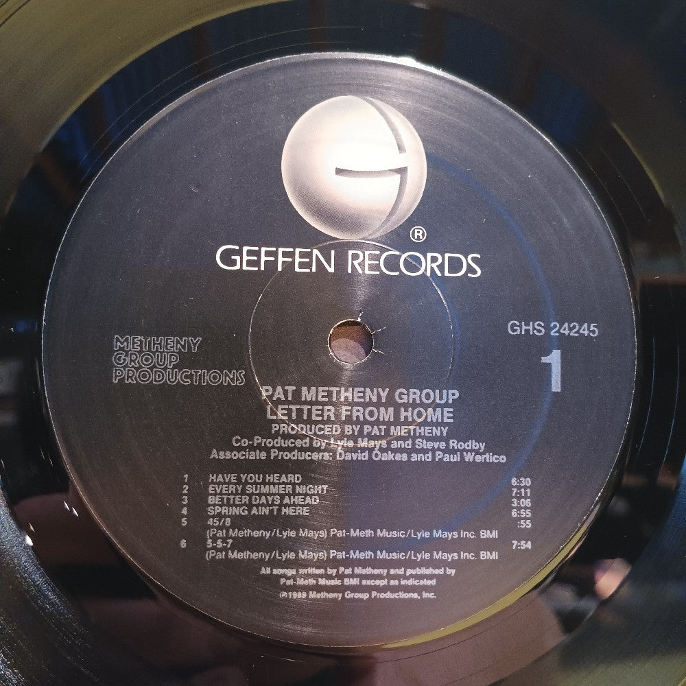 Pat Metheny Group - Letter From Home PROMO - 1989 - GHS 24245 - Used - VG++ - Vinyl