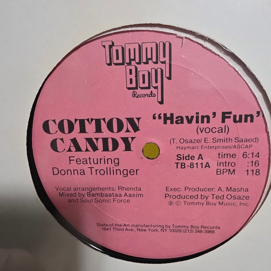 Cotton Candy Featuring Donna Trollinger - Havin' Fun - 1981 - TB-811 - New - Sealed - Vinyl
