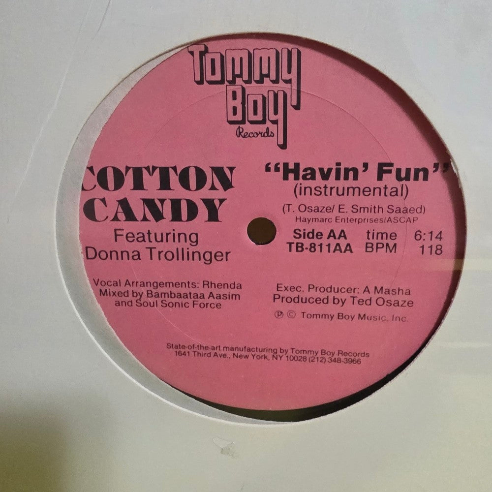 Cotton Candy Featuring Donna Trollinger - Havin' Fun - 1981 - TB-811 - New - Sealed - Vinyl