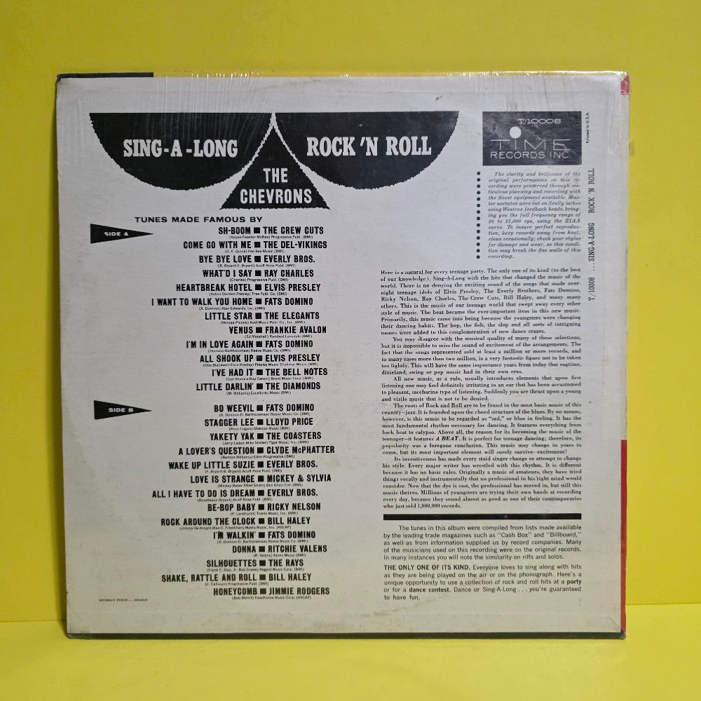 The Chevrons - Sing-A-Long Rock' N Roll Rare - 1961 - T/10008 - New - Sealed - Vinyl