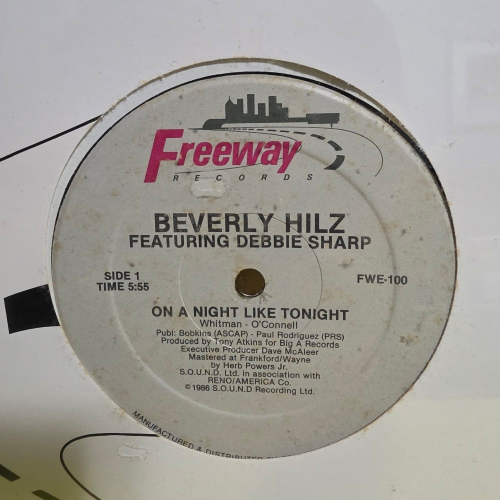 Beverly Hilz Feat. Debbie Sharp - On A Night Like Tonight  - 1986 - FWE-100 - New - Sealed - Vinyl