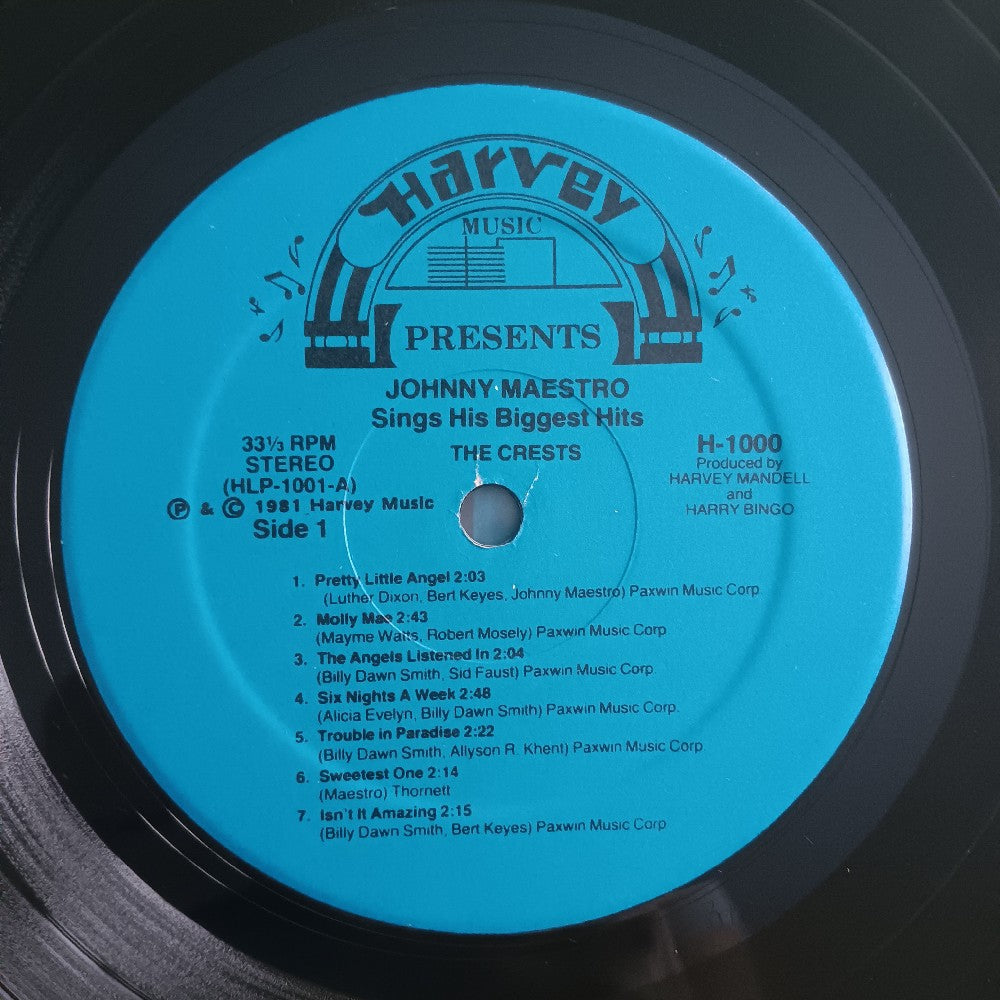 Johnny Maestro - History Of A Legend - 1981 - H 1000 - Used - EX - Vinyl