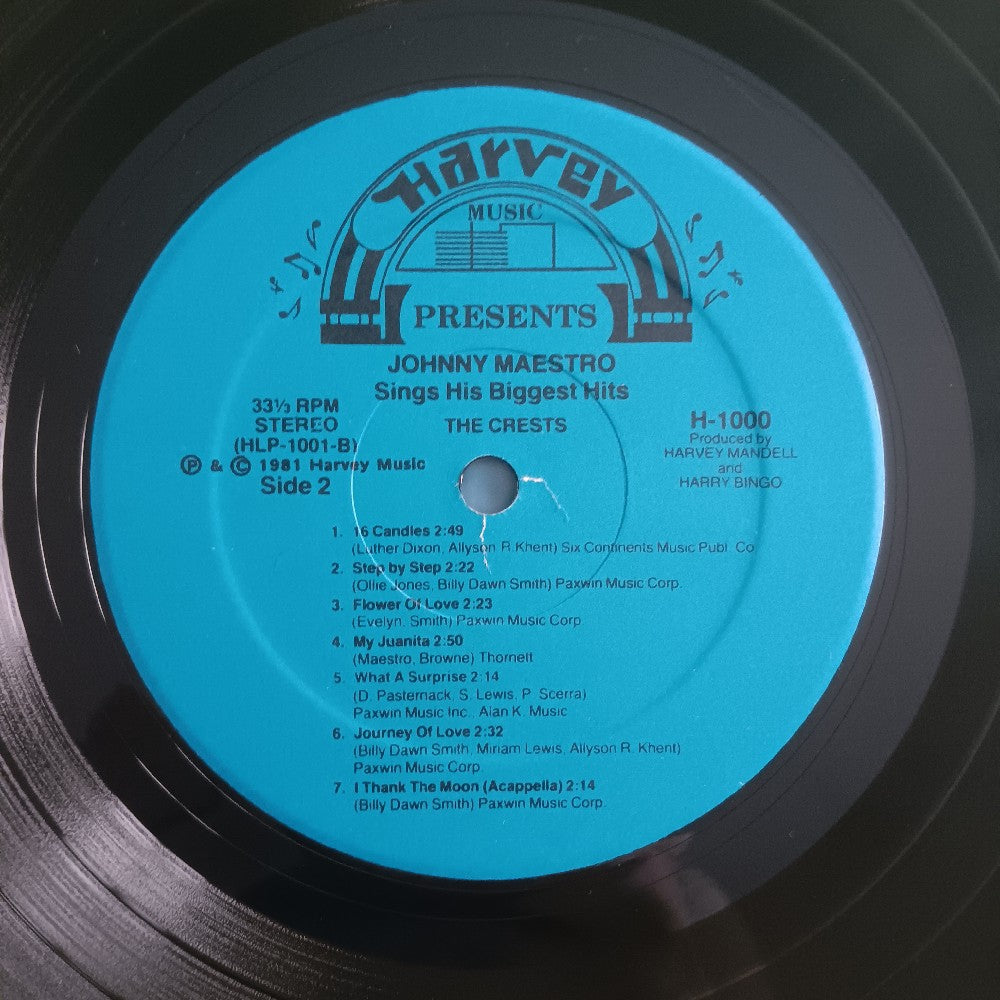 Johnny Maestro - History Of A Legend - 1981 - H 1000 - Used - EX - Vinyl