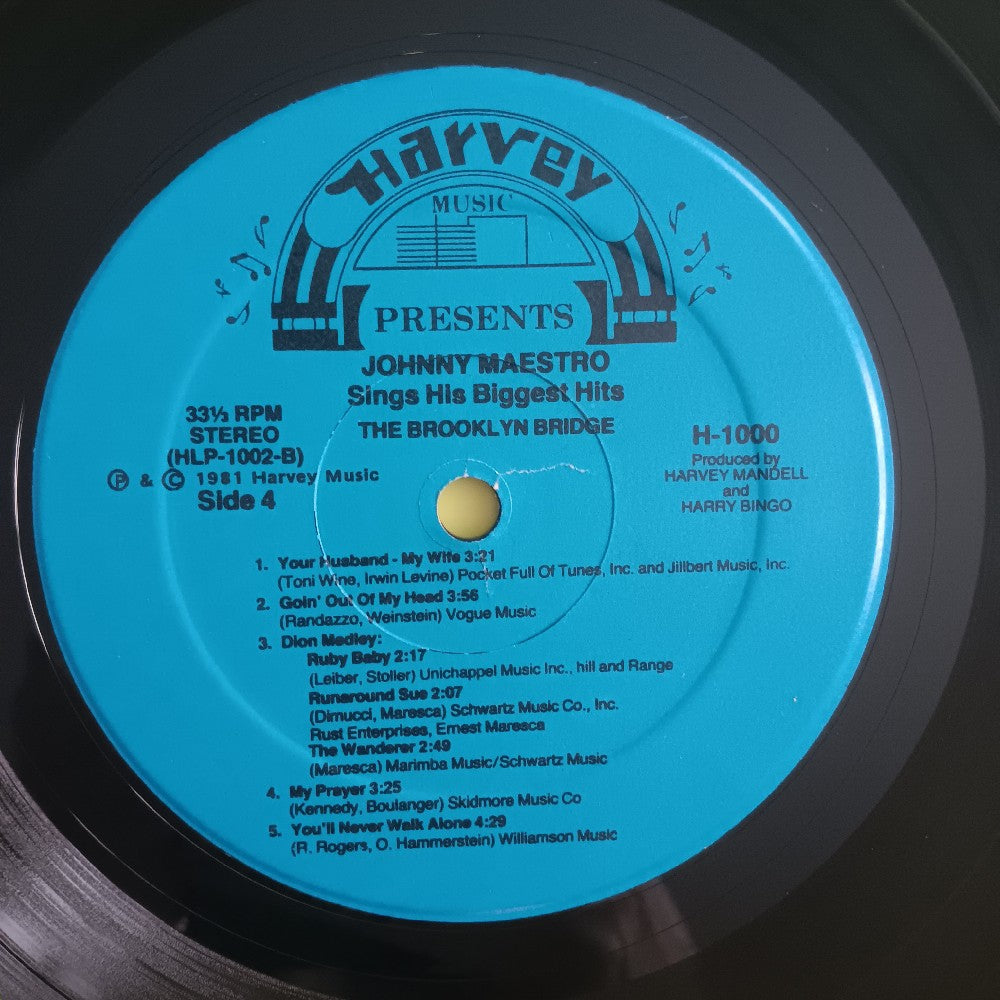 Johnny Maestro - History Of A Legend - 1981 - H 1000 - Used - EX - Vinyl