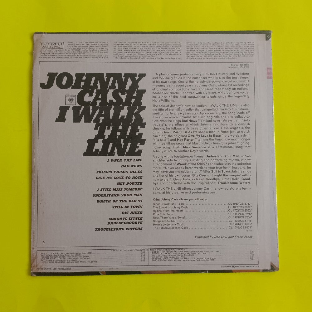 Johnny Cash - I Walk The Line - CS 8990 - New - Sealed - Vinyl