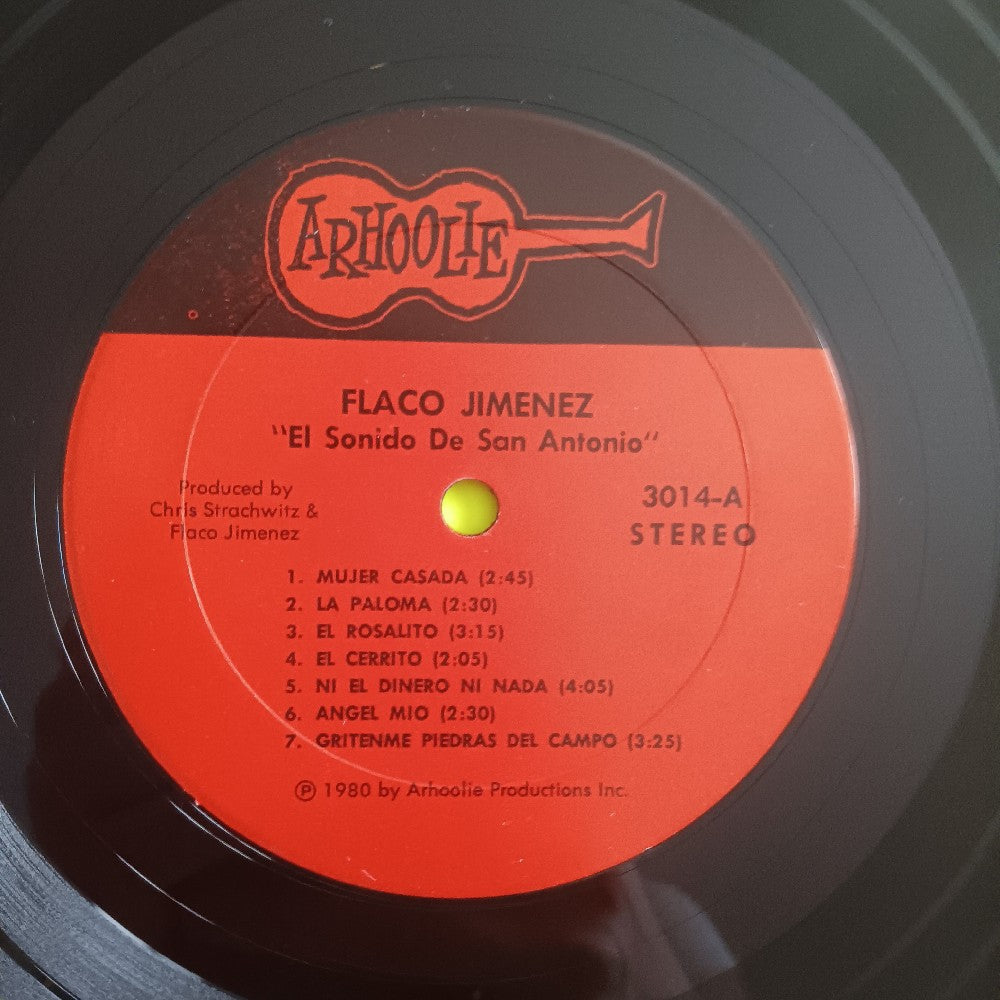 Flavorful Jimenez - El Sonido De San Antonio - 1980 - Arhoolie 3014 - Used - VG++ - Vinyl