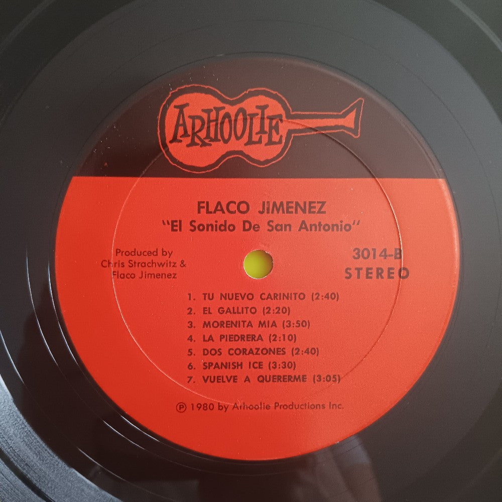 Flavorful Jimenez - El Sonido De San Antonio - 1980 - Arhoolie 3014 - Used - VG++ - Vinyl