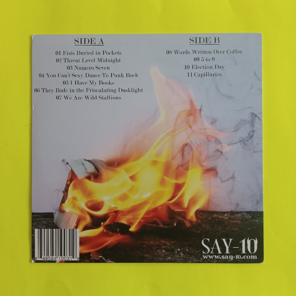 The Riot Before - Fists Buried In Pockets LIMITED BLUE - 2009 - SAY-003 - Used - VG++ - Vinyl