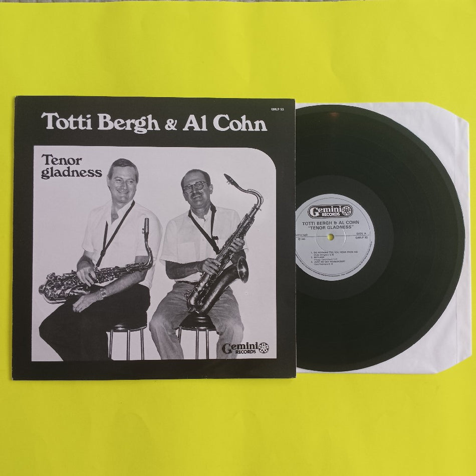 Totti Bergh & Al Cohn - Tenor Gladness NORWAY - 1986 - GMLP 53 - Used - VG++ - Vinyl
