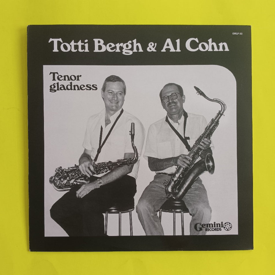 Totti Bergh & Al Cohn - Tenor Gladness NORWAY - 1986 - GMLP 53 - Used - VG++ - Vinyl
