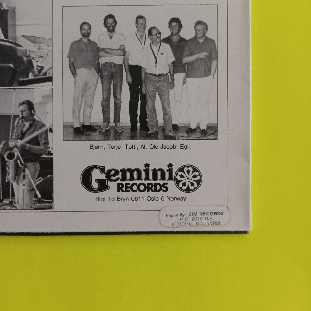 Totti Bergh & Al Cohn - Tenor Gladness NORWAY - 1986 - GMLP 53 - Used - VG++ - Vinyl