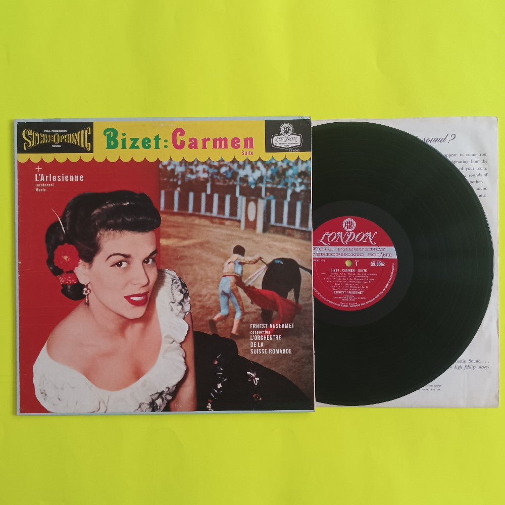 Ernest Ansermet / Bizet - Carmen Suite & L'Arlesienne - 1959 - CS 6062 - Used - VG++ - Vinyl