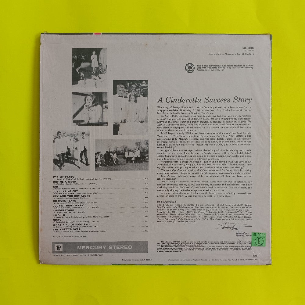 Lesley Gore - I'll Cry If I Want To SHRINK Skyscraper Label - 1979 - ML 8016 - Used - VG++ - Vinyl