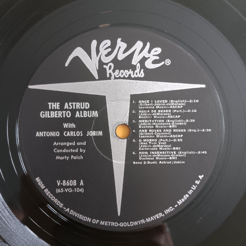 Astrid Gilberto - The Astrud Gilberto Album OG Mono RVG Hype - 1965 - V-8608 - Used - VG++ - Vinyl