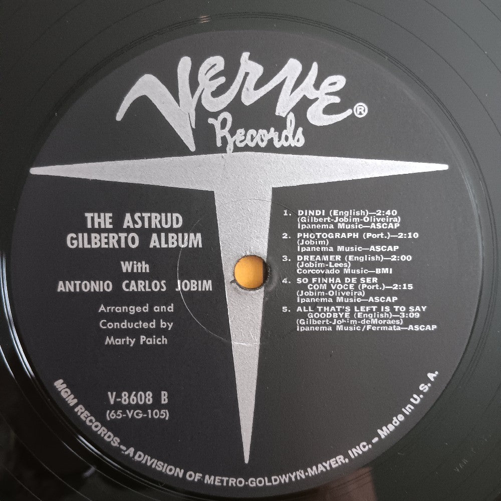 Astrid Gilberto - The Astrud Gilberto Album OG Mono RVG Hype - 1965 - V-8608 - Used - VG++ - Vinyl