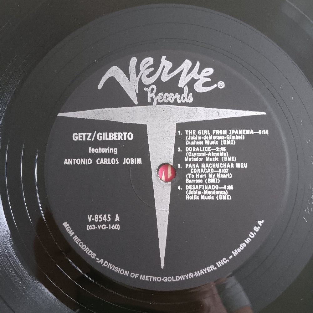 Santana Getz / Joao Gilberto - Getz / Gilberto OG Mono - 1964 - V-8545 - Used - VG++ - Vinyl