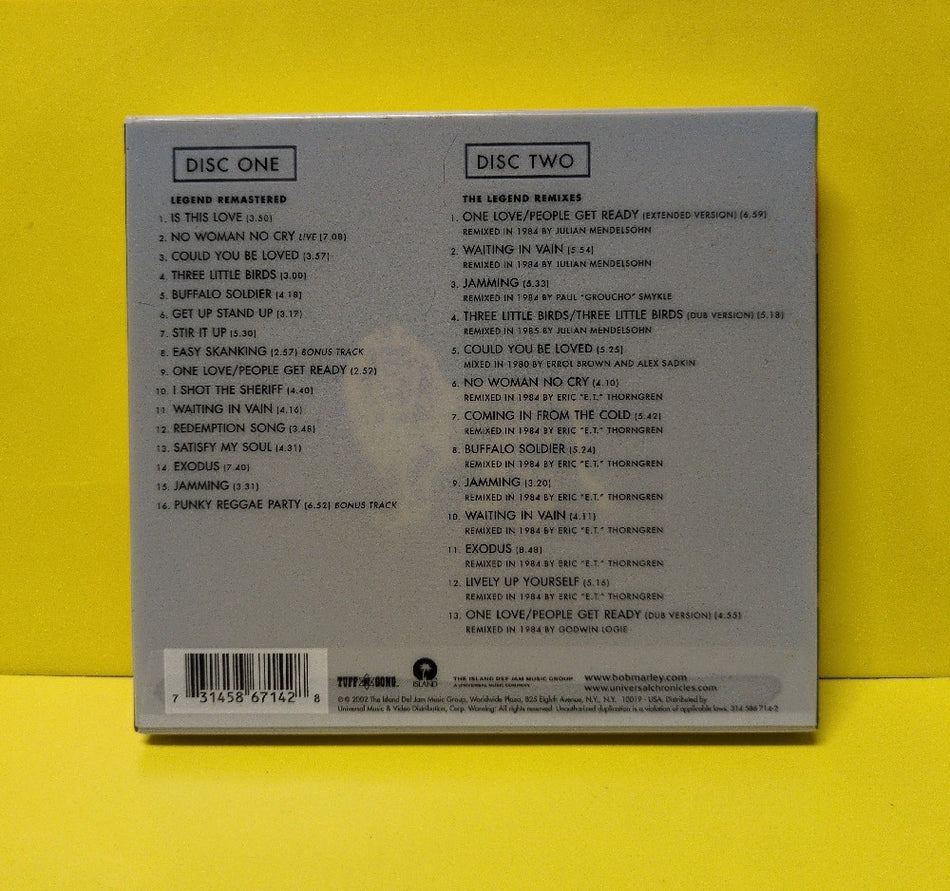 Bob Marley And The Wailers - Legend (The Best Of Bob Marley And The Wailers) - 2002 - 314 586 714-2 - Used - EX - CDs - 2xCD Set - Deluxe Edition - Reissue - Remastered