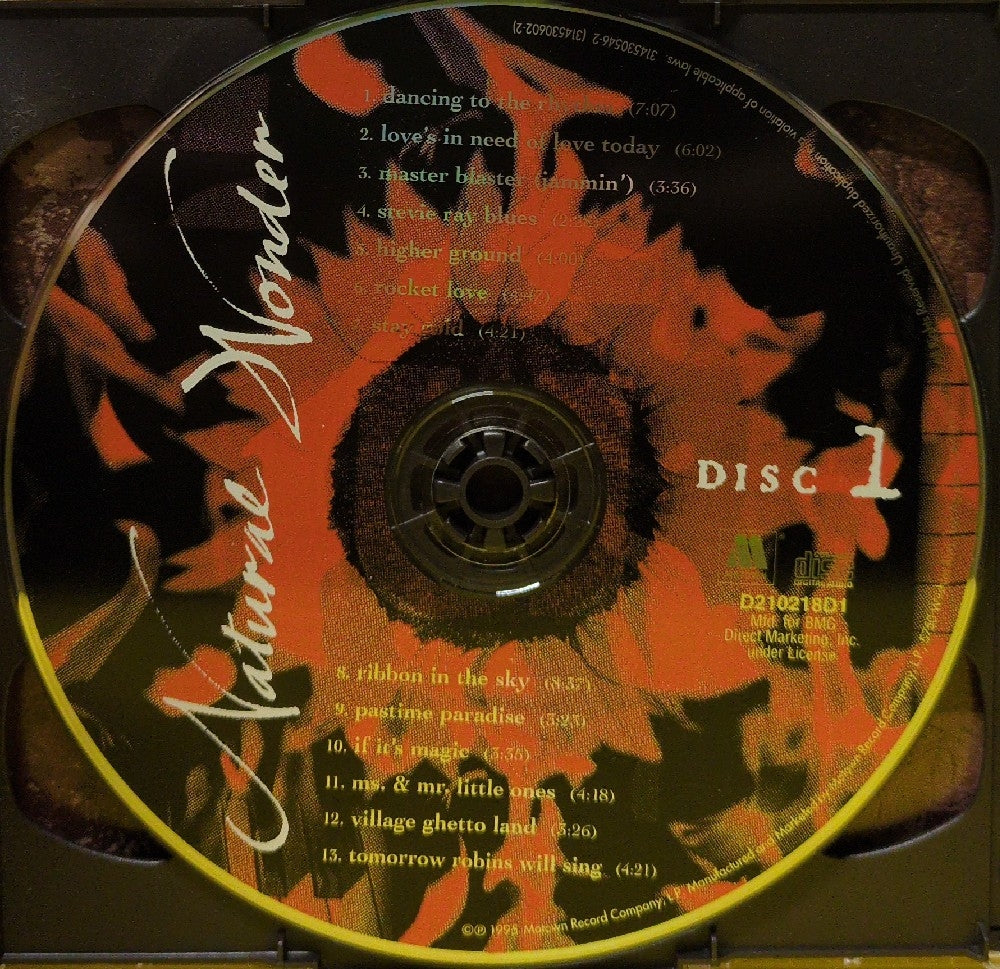 Stevie Wonder - Natural Wonder - Live In Concert - 1995 - 530 546-2 / D 210218 - Used - EX - CDs - 2xCD Set - BMG Club Edition