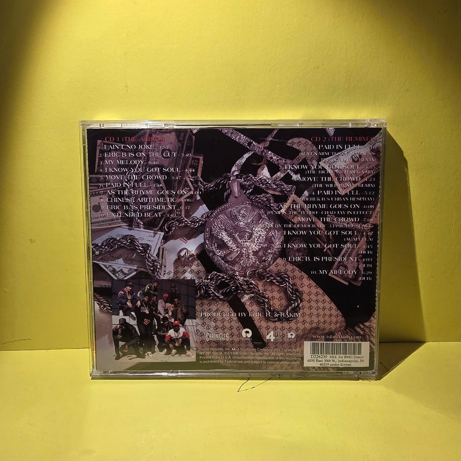 Eric B. & Rakim - Paid In Full / Autographed  - 1998 - 314-524 573-2 - Used - EX - CDs