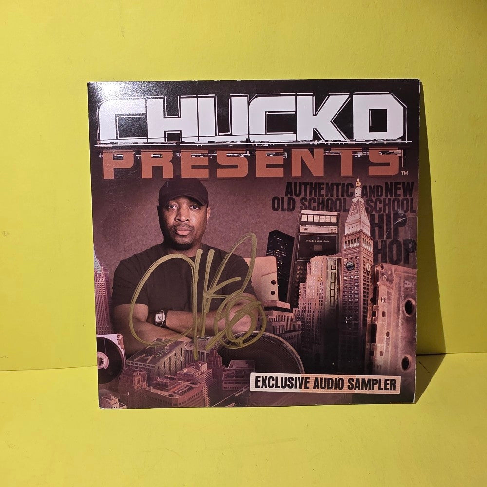 Chuck D - Presents Authentic Old School & New School Hip Hop Exclusive Audio Sampler AUTOGRAPHED - 2008 - New - Sealed - CDs