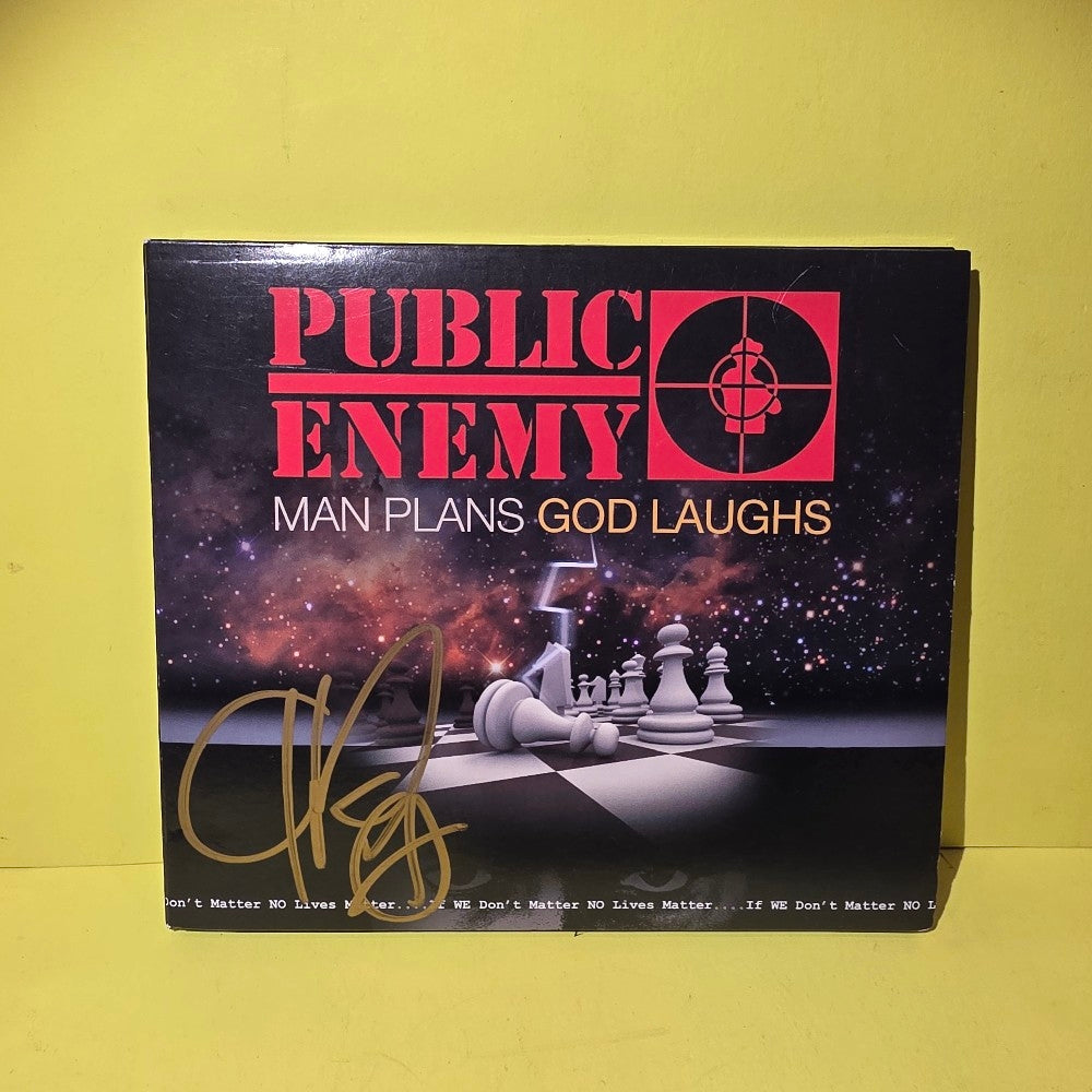 Public Enemy - Man Plans God Laughs / Autographed  - 2015 - SDER1016C - New - NM - CDs