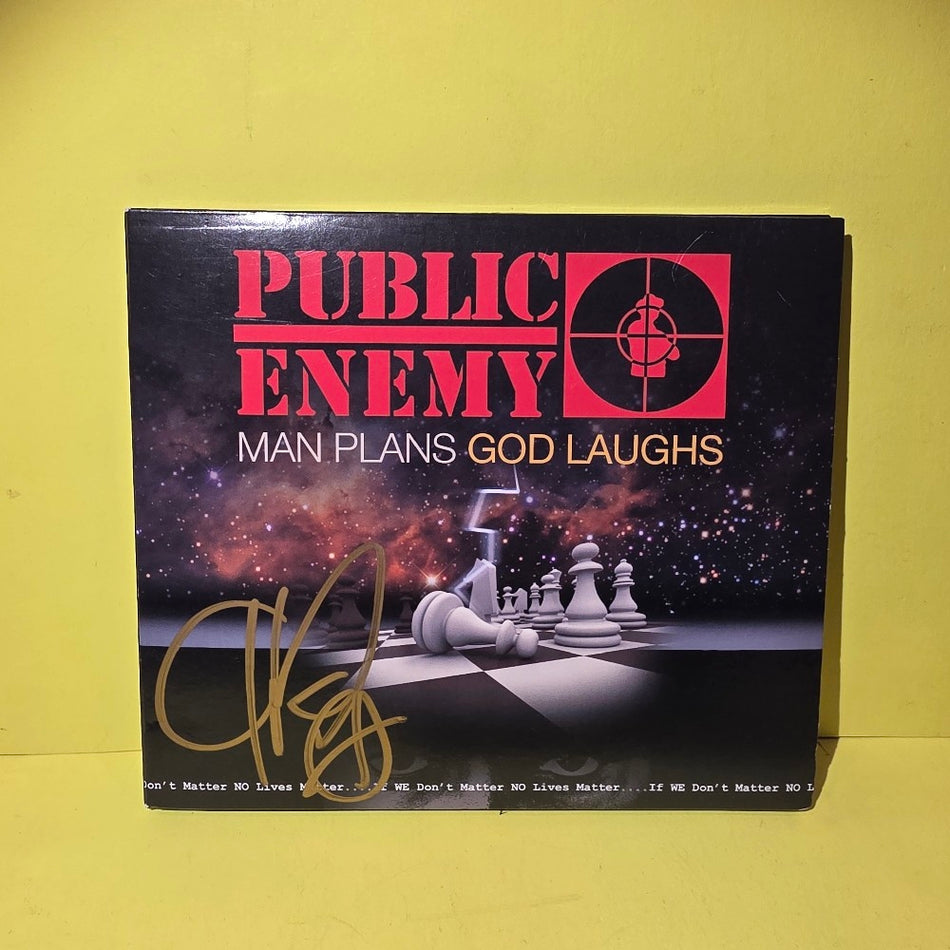Public Enemy - Man Plans God Laughs / Autographed  - 2015 - SDER1016C - New - NM - CDs