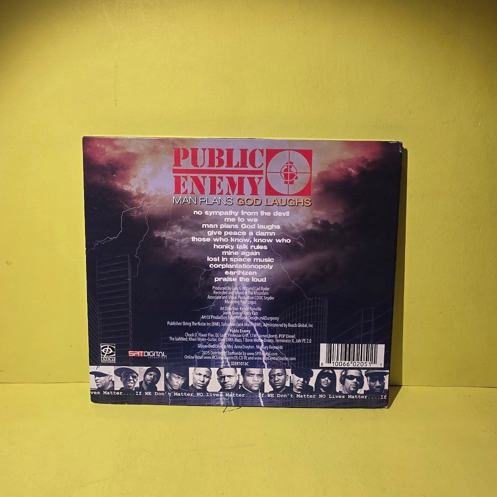 Public Enemy - Man Plans God Laughs / Autographed  - 2015 - SDER1016C - New - NM - CDs