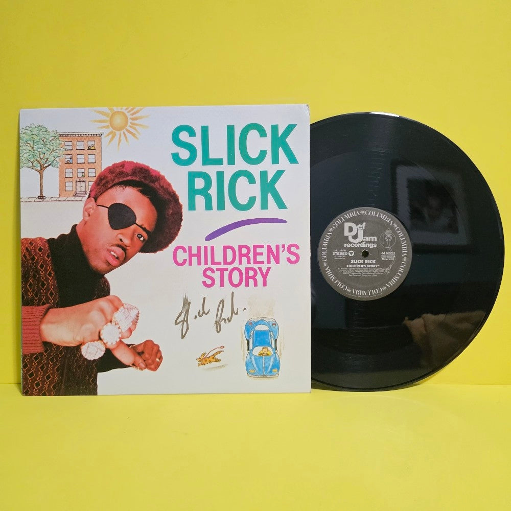 Slick Rick - Children's Story / Autographed  - 1988 - 44-68223 - Used - VG++ - Vinyl